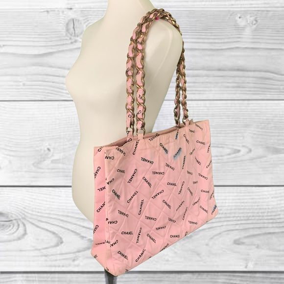 **SOLD**Authentic Chanel Pink Chain Tote - Picture 2 of 8